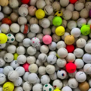 Shag Balls 50 Count of Practice and Hit Away Balls Assorted Colors and Designs for Golf Practice
