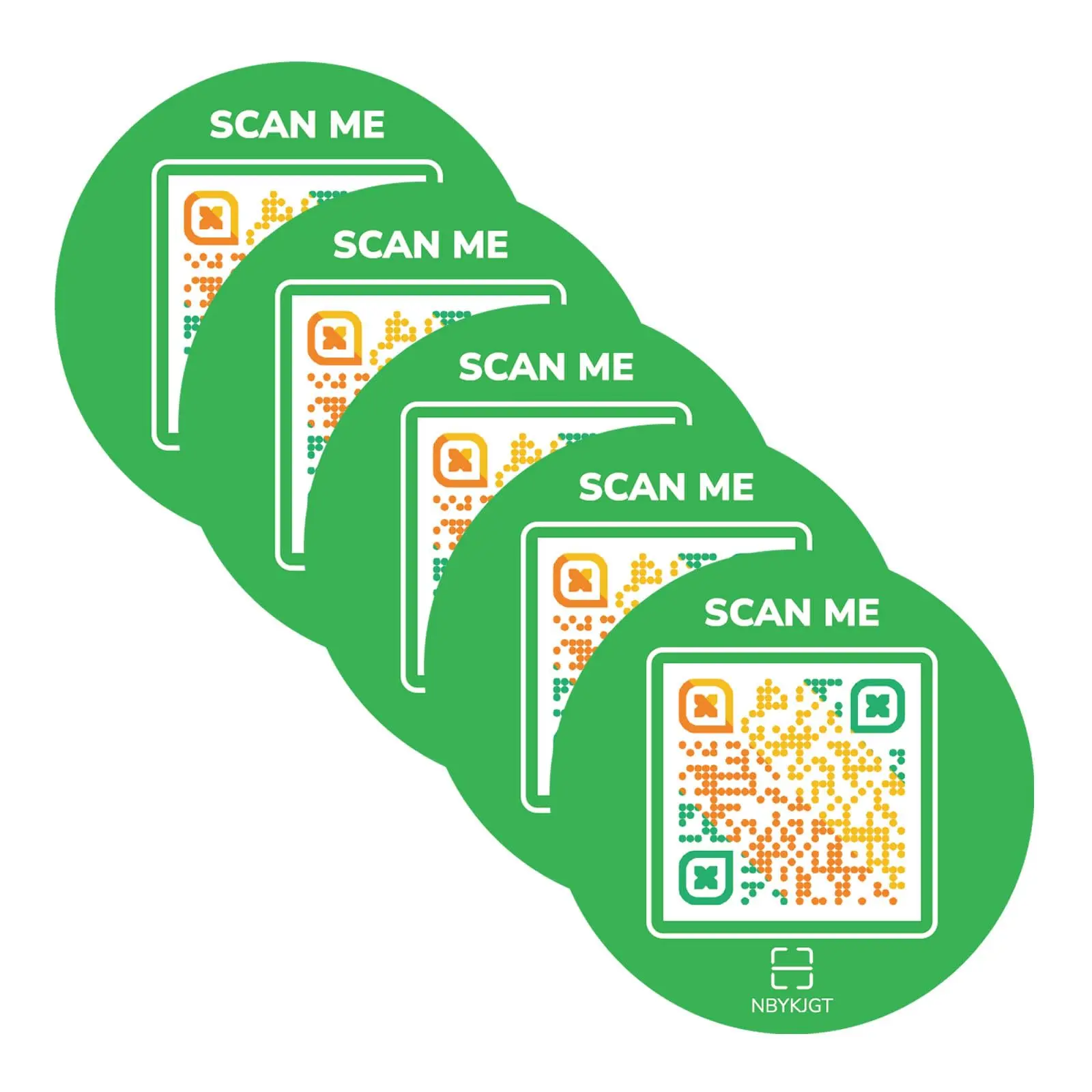 Round Sticker green-5