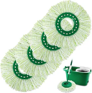 4 Pack Spin Mop  Replacement Compatible with Libman Tornado, Microfiber Mop  for Libman Tornado Spin Mop System, Machine Washable Mop Refill , Easy to Replace