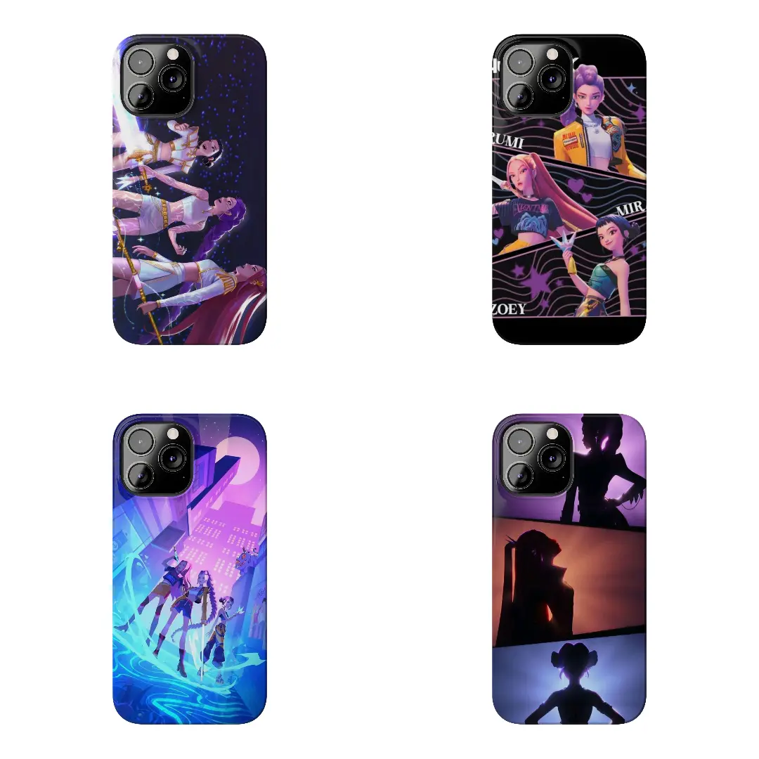 K-Pop EDemonster Hunter Phone Case, Rumi Mira Zoey Anime iPhone Case for iPhone 7–17 Pro Max, Samsung S21–S26 Ultra Shockproof Cover