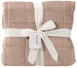 Berkshire Filled and Quilted Suedemink Oversized Throw
