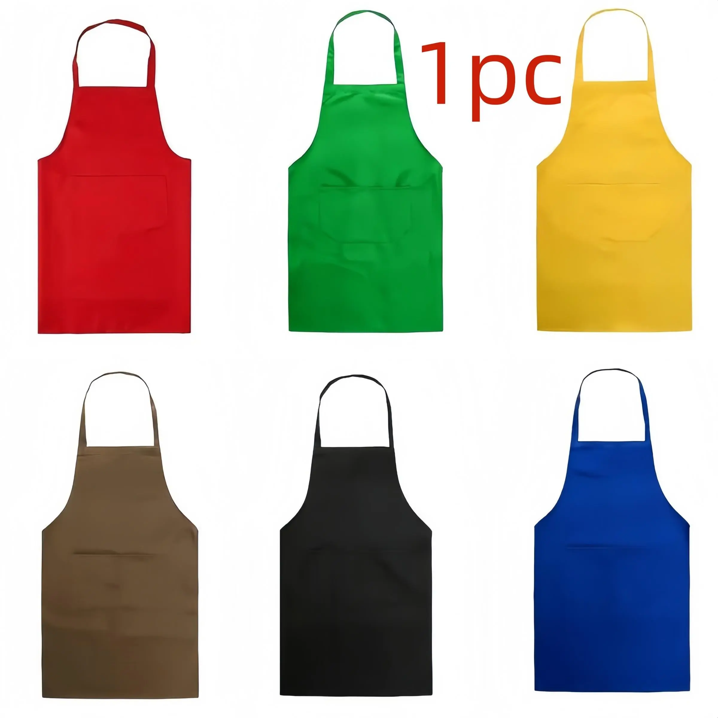 YYW1 No-Sleeve Apron, Non-Fading Workwear Apron, Waist-Style Apron, Waist Aprons, Durable & Practical, Easy Cleaning Apron, Ideal Cooking & Cleaning