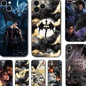 Fourth Wing Dragon Phone Case Cover Compatible with iPhone X, 11, 12, 13, 14, 15, 16, 17 Plus Pro Promax & SS Galaxy S21-25 Series