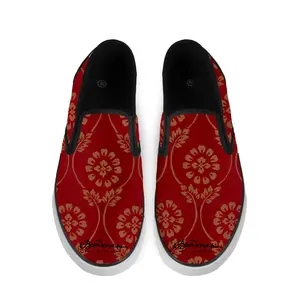 Turkish Vertical Black Slip On Sneakers