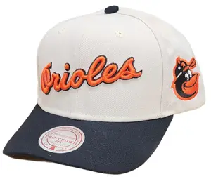 [HP11517-BOROFWH] MENS MITCHELL & NESS MLB OFF WORD PRO SNAPBACK COOP ORIOLES