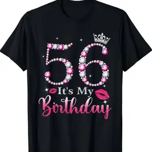 It's My 56th Birthday Queen 56 Years Old Tiara Crown Diamond T-shirt