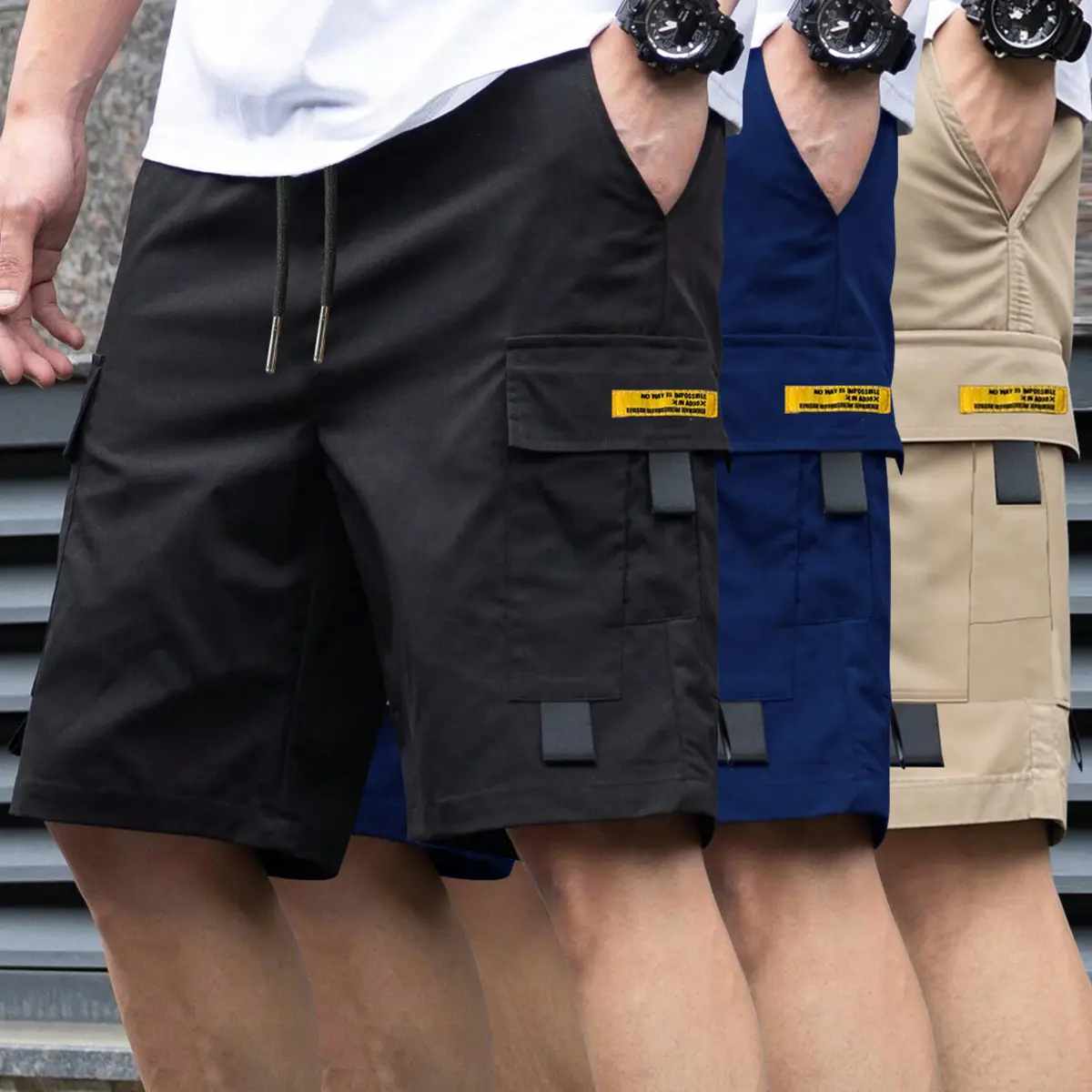 Black + Blue + Khaki