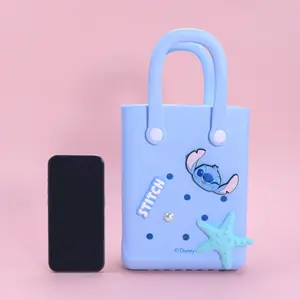 [Summer New Product] MINISO Disney Stitch Series Small Hole Lunch Bag, Tote Lunch Bag, Cartoon Cute, Convenient to Carry