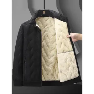 Men's Casual Outdoor Jacket with Quilted Design, Perfect for Cold Weather and Hiking, Versatile Outerwear for Leisure Wear