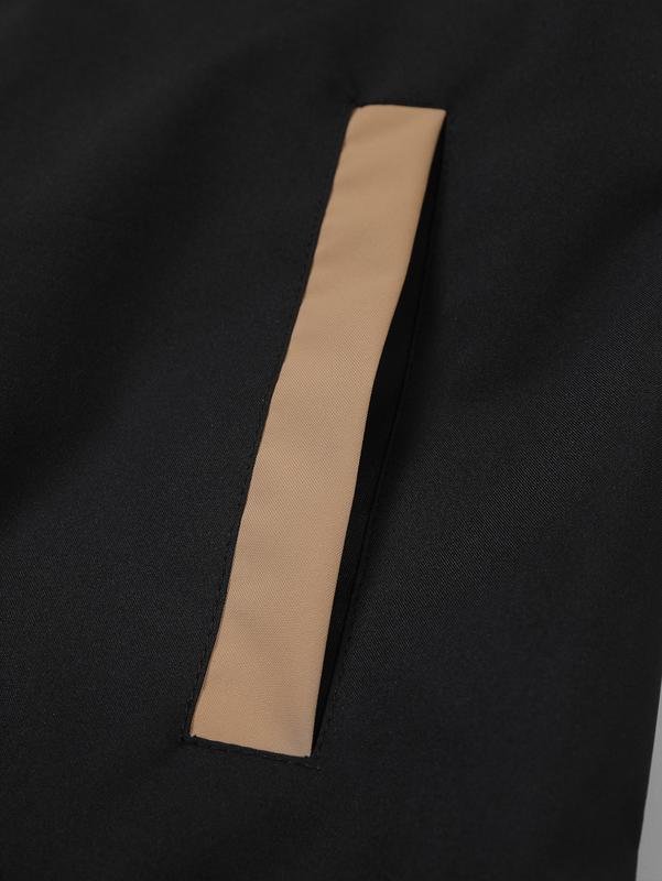 Men's business lapel jacket, autumn and winter casual outerwear, windproof baseball jacket, flight jacket, personalized clothing top and coat, suitable for commuting, outdoor sports, an essential item for going out.