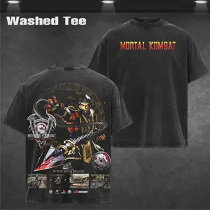 Mortal Kombat: Deadly Alliance Washed Tee 100% Premium Cotton Oversized Fit Pre-Washed Unisex Classic Top American Made