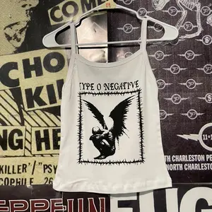 Type o negative white baby tank
