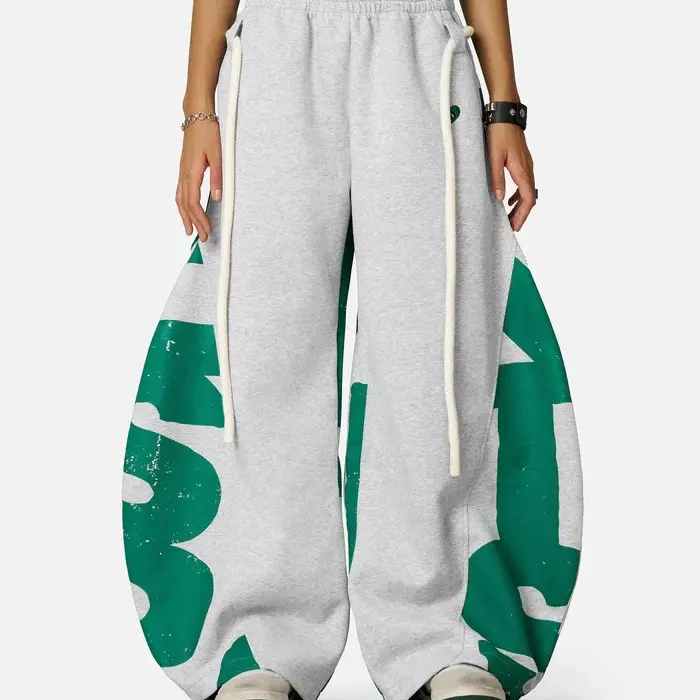 Aelfric Eden Graffiti Super Baggy Sweatpants Loose Fit Trousers with All Over Print Rebellious Doodle Style with Pockets Unisex Vintage Streetwear Joggers, Letter Printed Joggers, Soft Jogger Trousers