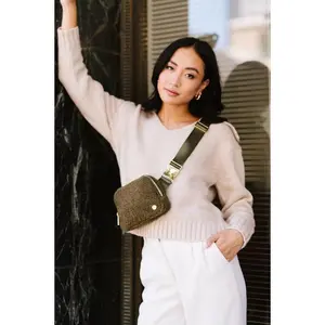 ASPEN SHERPA CROSSBODY FANNY SLING WAIST BELT BAG adjustable strap shoulder purse