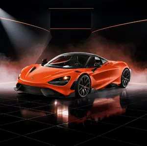 MIEBELY Remote Control Car, McLaren High-Speed LED Off-Road RC Truck Officially Licensed 1/12 Scale 7.4V 900mAh Toy Car with 12km/h Fast Model Car Headlight for Adults Kids Boys Age 6-12 Year Birthday Ideas Gift Orange