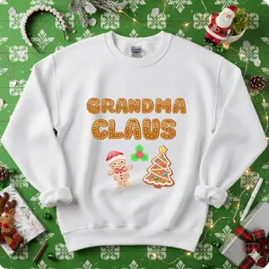 Grandma sweatshirt Gingerbread lettering graphic