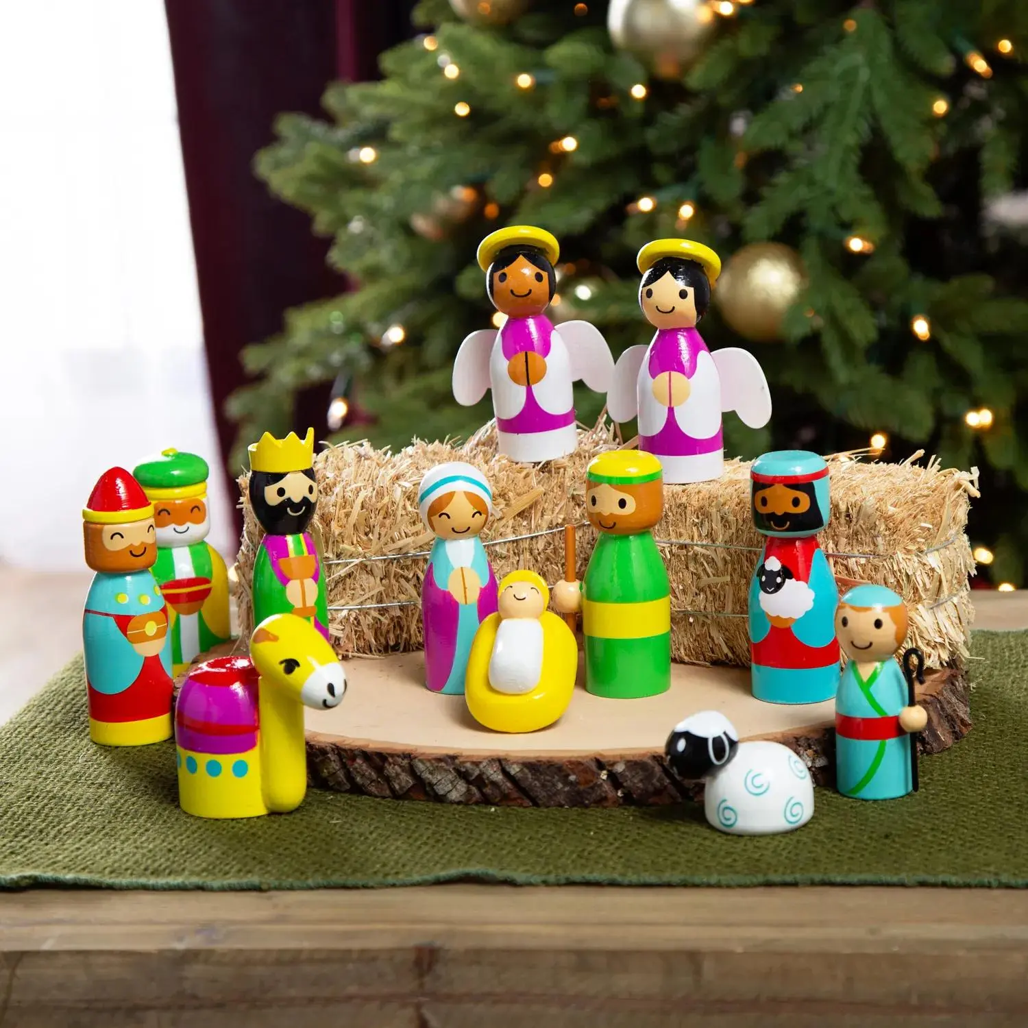 Bright Nativity Tabletop Set - 12 Pc.