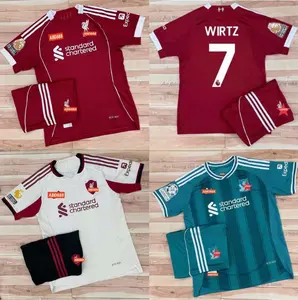 Red Soccer Kit 2025/26 Season, Jersey Set for Fans, Match Style Soccer Outfit