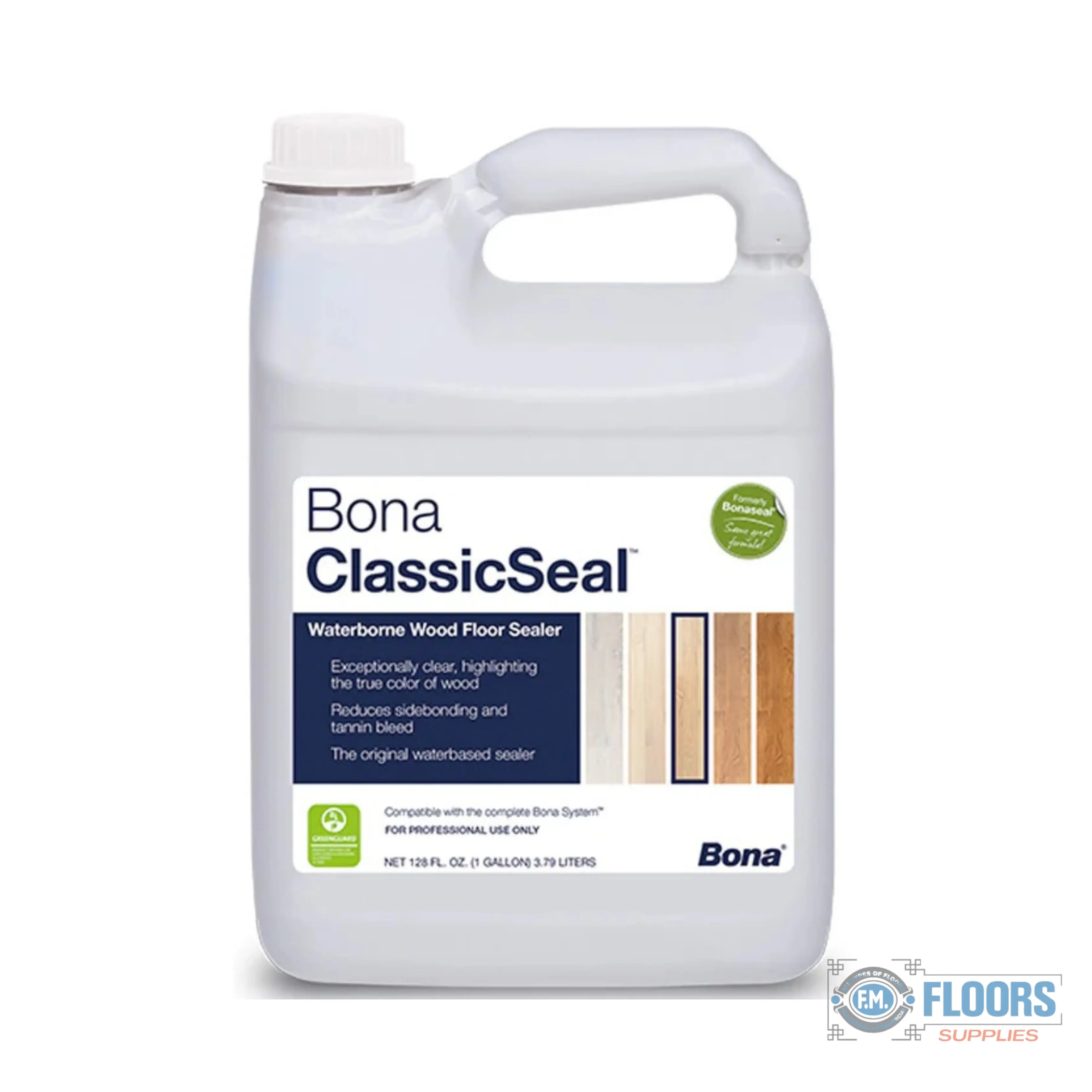 Bona ClassicSeal Liquid Waterborne Wood Floor Sealer - 1 gal, Neutral, Odorless, Build Layer Home Supplies for Household Use