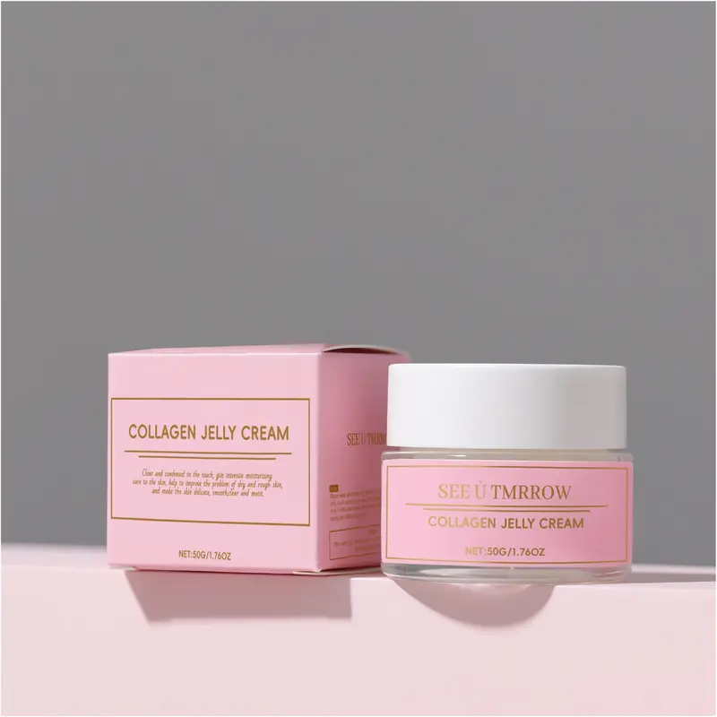 Collagen Jelly Cream - Collagen-Rich Skincare for Enhanced Skin Health & Hydration - Jelly Texture for Easy Application - Suitable for All Skin Types