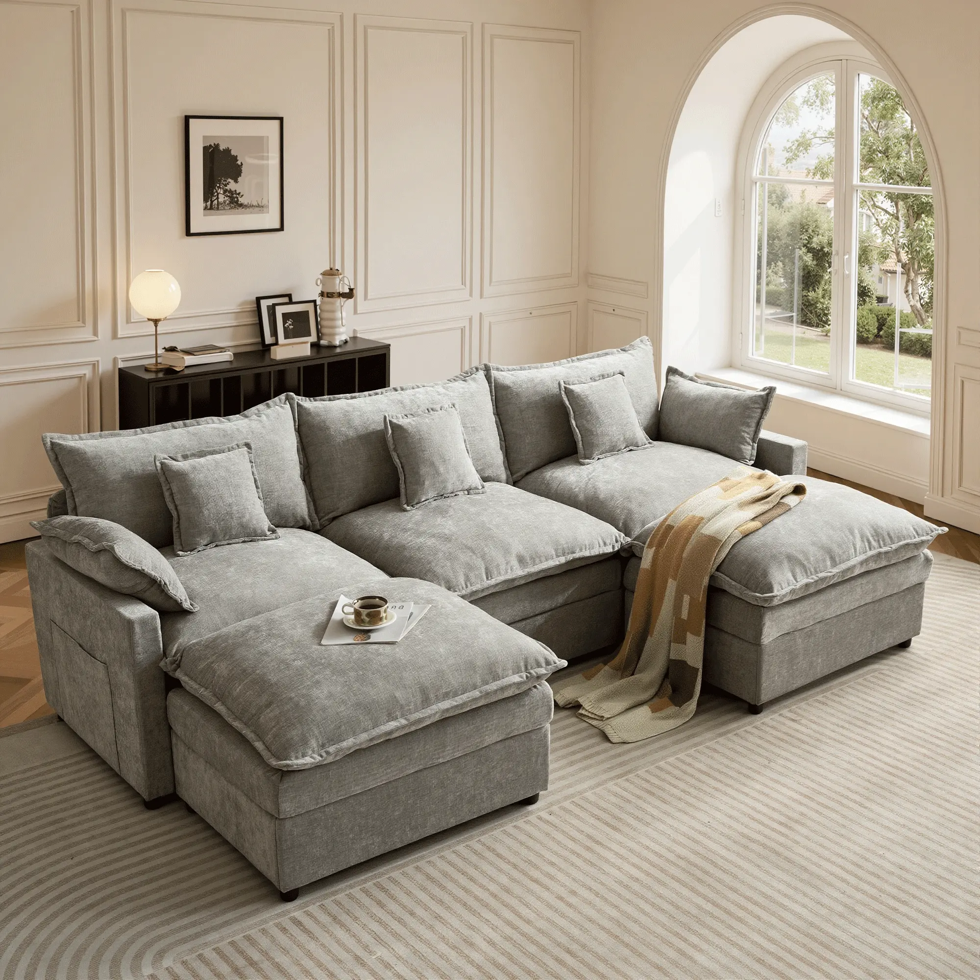 Grey Chenille