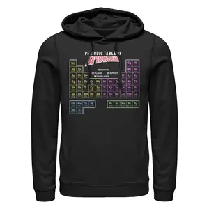 Men's Marvel Spider-Man Periodic Table Pull Over Hoodie
