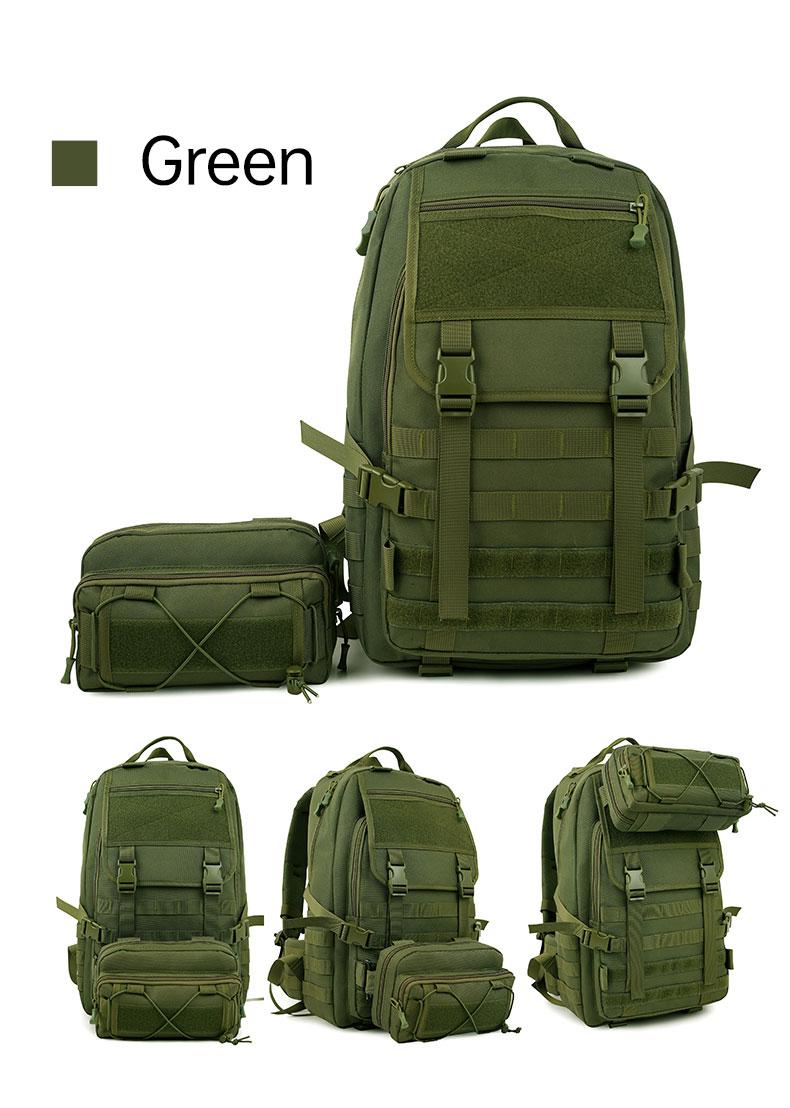 Jumahe 50L High-Capacity Male Tactical Backpack - Military MOLLE Bag with Detachable Pouch, Long-Lasting Molle Webbing System, Flexible Storage for Outdoors Hiking
