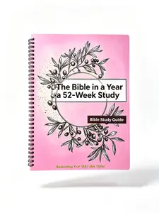 Women's 52-Week Faith Journal - Spiral Bound Scripture Study Workbook, Daily Reflection Planner, Devotional Christian Party Gift for Beginners