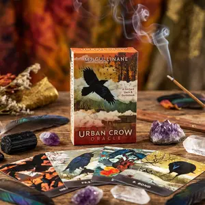 Urban Crow Oracle: 54 Oracle Cards & Guidebook; Divination tool for oracle readings, psychic readings, fortune telling, spiritual work, tarot card deck, oracle card deck