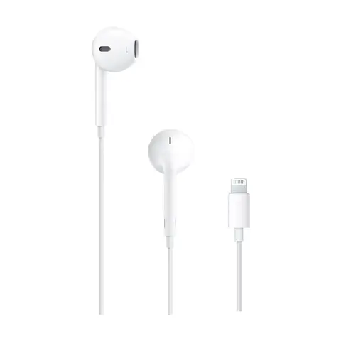 Apple EarPods Headphones with Lightning Connector, Wired Ear Buds for iPhone with Built-in Remote to Control Music, Phone Calls, and Volume