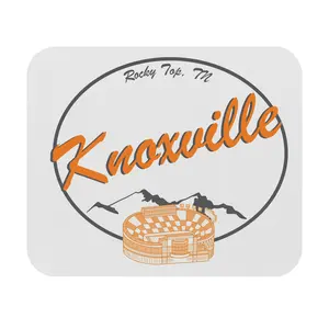 Knoxville skyline retro script Mouse Pad | Rocky Top TN stadium graphic