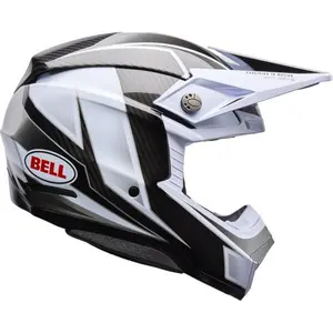 Bell Moto-10 Spherical Grid Helmet - White/Black/Gray