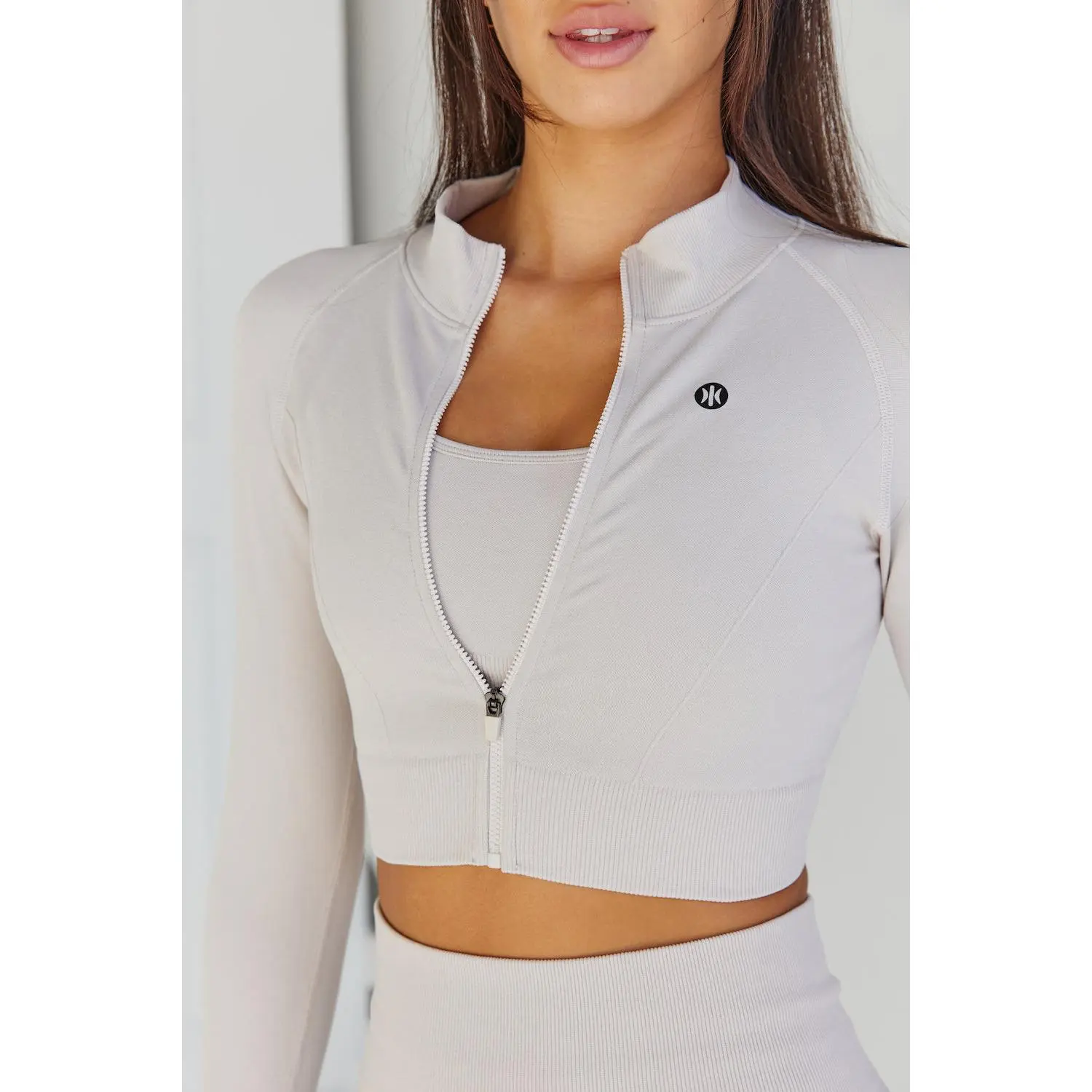 Astoria VELOCITY Seamless Zip Up - Beige
