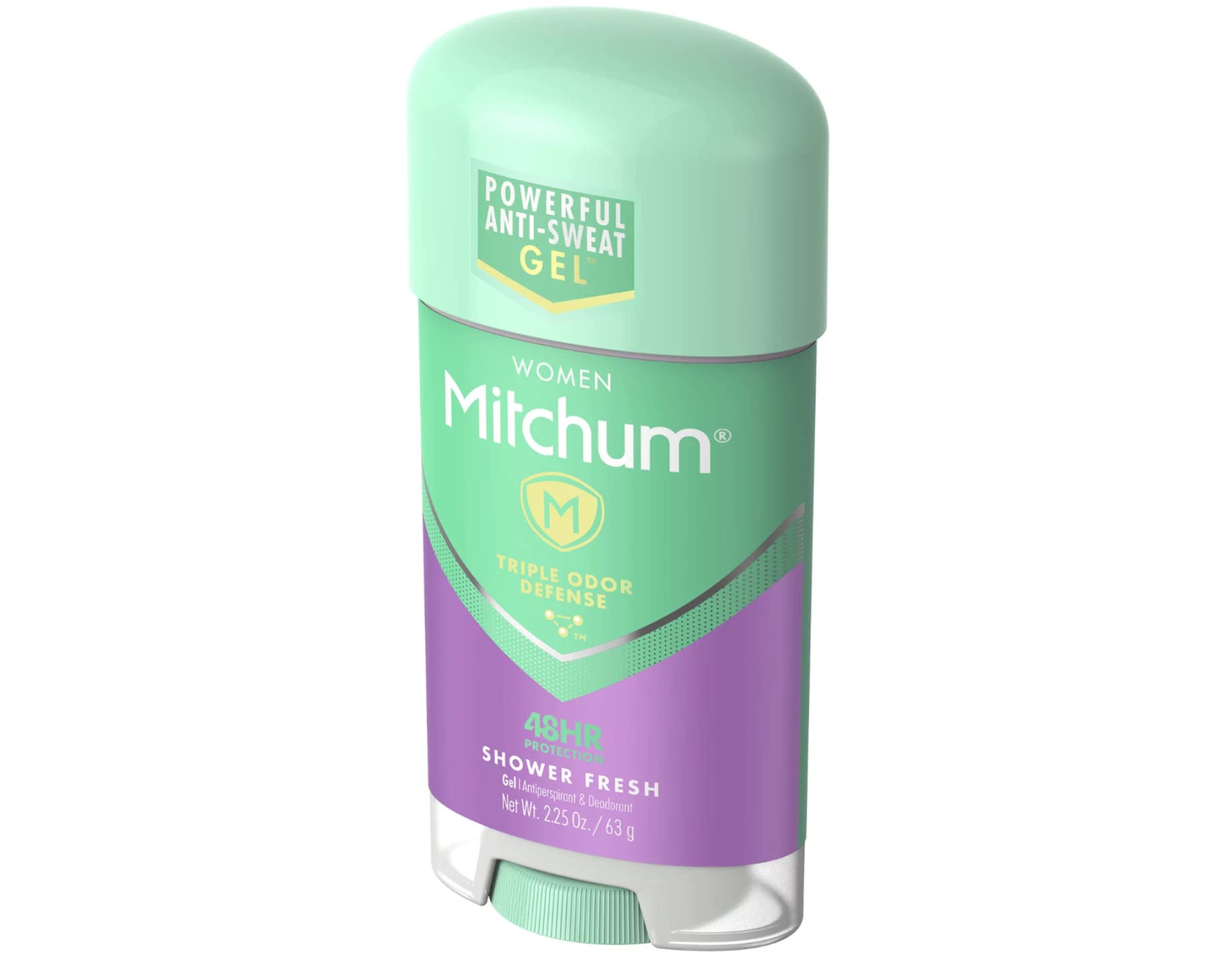 Mitchum Gel Anti-Perspirant Deodorant, Triple Odor Defense for Women, Shower Fresh, 2.25 Oz pack-2
