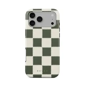 BURGA Retro Grid MagSafe iPhone Case, Cute Protective Cover for iPhone 11–17 Pro Max, Trendy Minimalist Aesthetic Phone Case for Girls