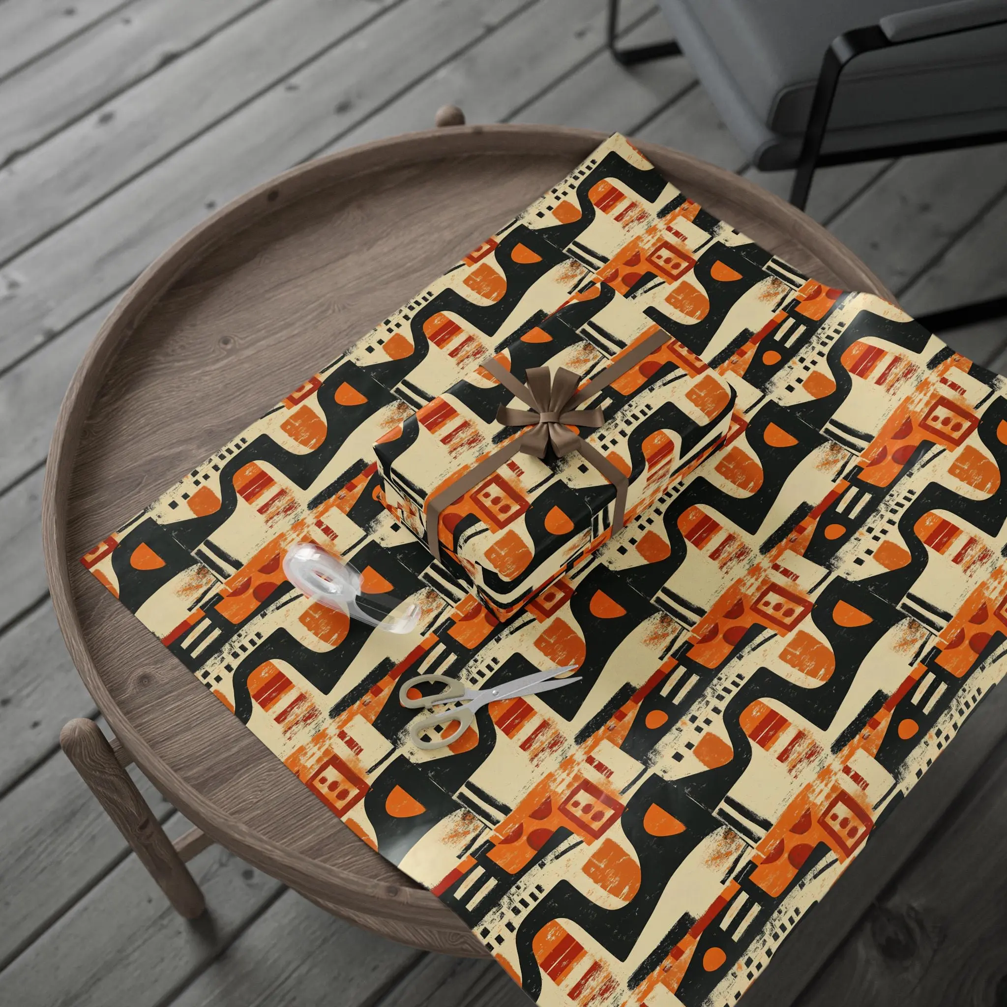 Bold Abstract African American Gift Wrap – Unique Cultural Design