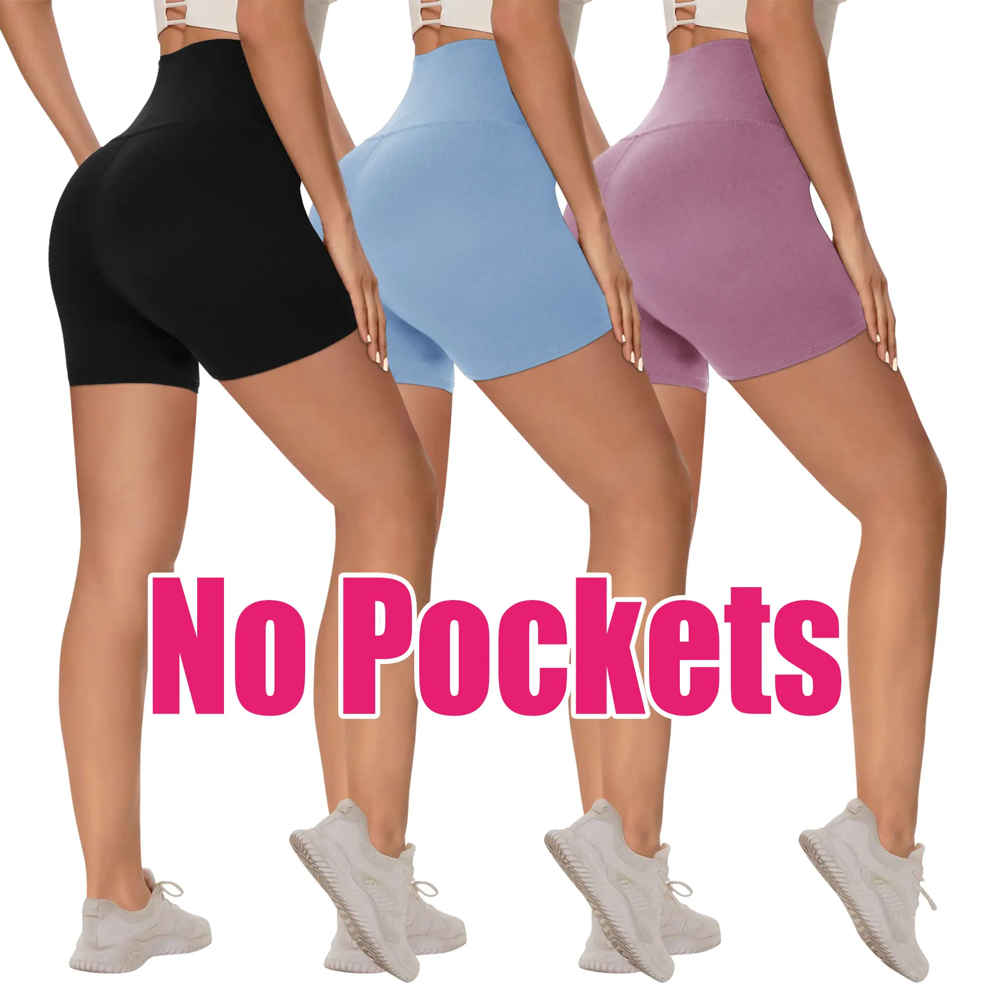 Black/ Pink/ Light Blue (No Pocket) 5inch