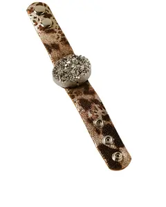 Shyanne Women's Champagne Chateau Leather Bracelet - Saho22b4