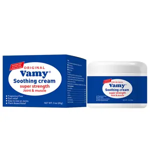 Vamy Soothing cream -Back, Neck, Hands – Premium Whole Body Pain Relief Rubwith Arnica, Bee venom,Carbomer– No Greasy 3oz Cream - Healthcare Therapeutic Therapy Treatment Solution Wellness Healthy Natural Essential Herbal