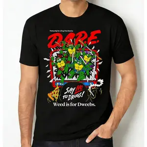 Teenage Mutant Ninja Turtles Classic Retro Pattern T-Shirt for Men Women Medium Length Fitted Crew Neck Short Sleeve Cotton Summer Casual Gift - Menswear