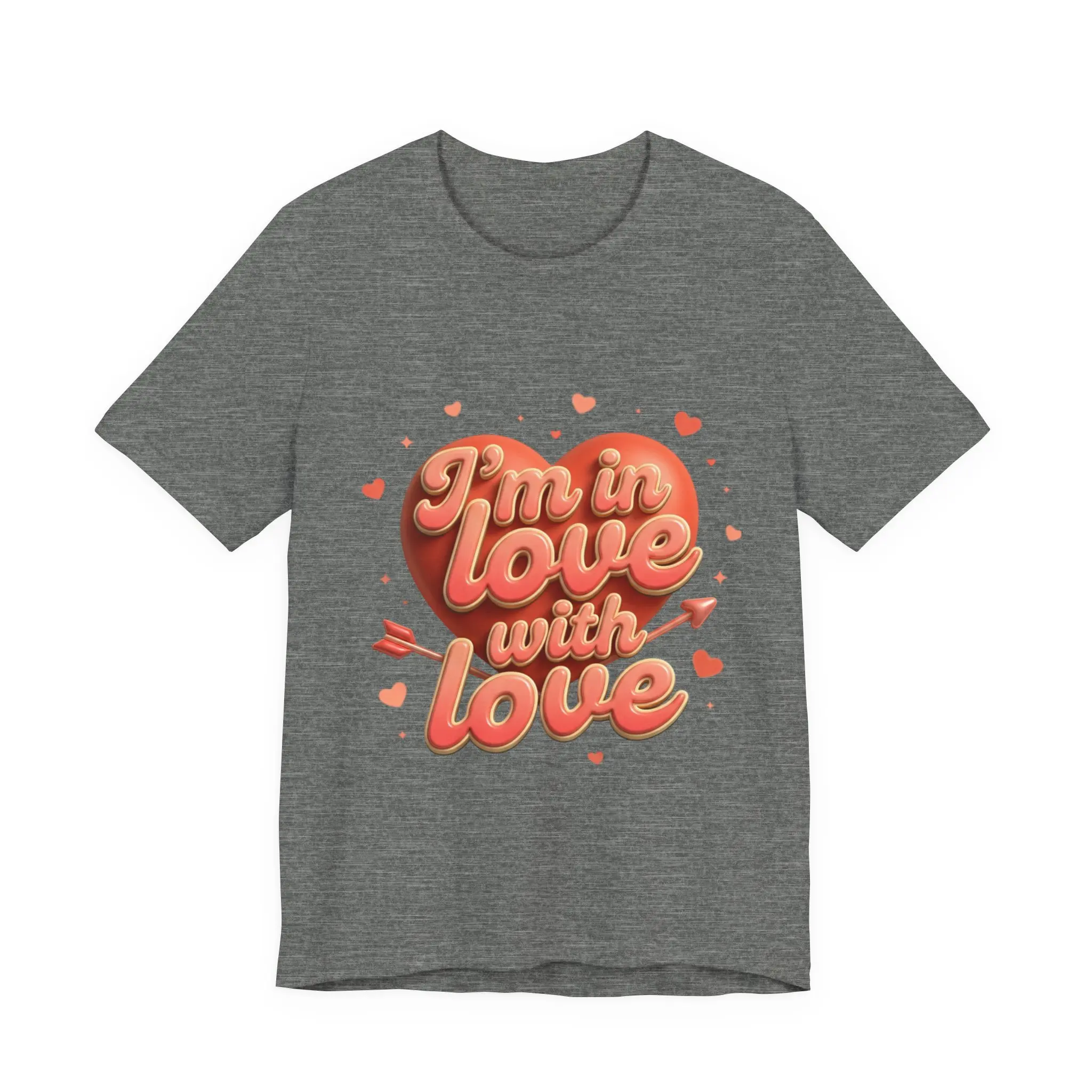 I'm in Love with Love T-Shirt | Heart Typography, Valentine Design