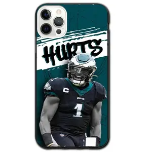 Jalen Hurts Eagles Football Themed Phone Case Premium Matte Texture, Protection, Shockproof,  Anti-Fingerprint For IPhone 17-12, Pro Max, Pro Plus, and Samsung S25-22 Protection Safety