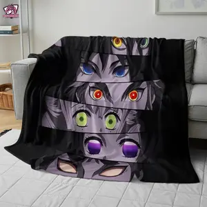 Soft Texture Anime Demon Slayer Blanket Christmas Valentine Birthday Gift Custom Present for Friends & Family 251028Father's Day Gift
