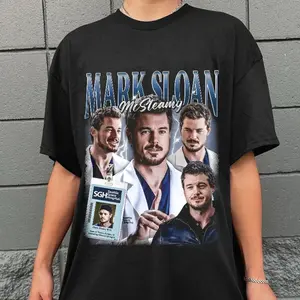 Mark Sloan Vintage T-Shirt, McSteamy Shirt, Eric Dane Grey's AnatomyShirt, Meredith Grey, Grey's Anatomy Merch, Gift For Doctor, Gift For Woman and Man Unisex T-Shirt