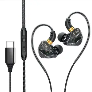 OLAF HiFi Wired Earphones - Type-C & 3.5mm L-Bend Ergonomic Plug, Hi-Fi Bass, Noise Cancelling, Mic & Volume Control - Compatible with Xiaomi, Huawei, Samsung & iPhone - Sport & Studio Monitor Earbuds (Available In Black, Blue, Purple) from p79Supply