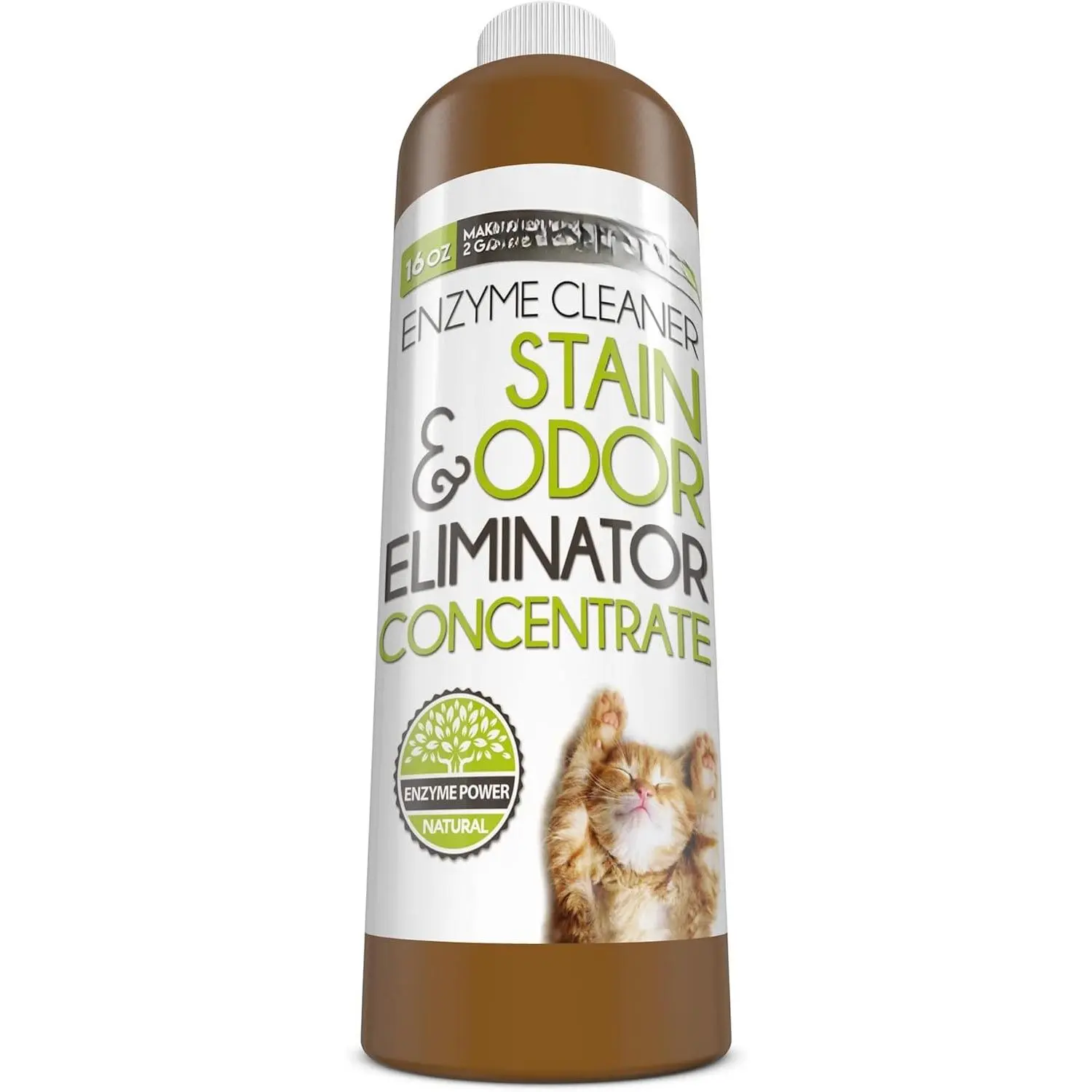 Enzyme Cleaner & Pet Odor Eliminator Concentrate| Deep Cleaning Enzymatic Spot Remover for   , Rug, Carpet, Upholstery, Couch,  Stains & Smells| Makes 2 GALLONS