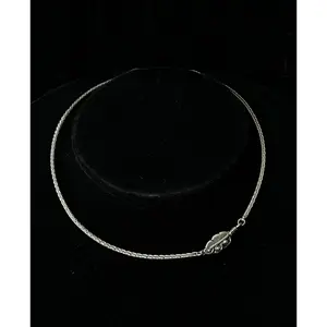 Embedded Feather Necklace
