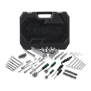 Garvee 216-Piece Mechanics Tool Set – 1/4", 3/8" & 1/2" Drive Socket & Wrench Kit, 72-Tooth Quick Release Ratchet, Heavy-Duty Case for Auto & Home Repair