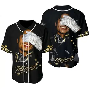 Michael Jackson Baseball Jersey King of Pop MJ Fan Shirt, Gift for Fans