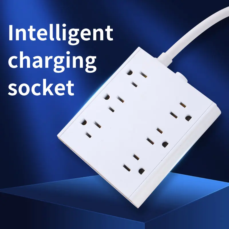 9-in-1 Multi-function Power Strip with Switch and Surge Protection, 6 AC Outlets, 1 USB and 2 Type-C USB Port Outlets, Suitable for Office, Home and Travel, Wall Outlet Extender, Power Outlet Extender light switches